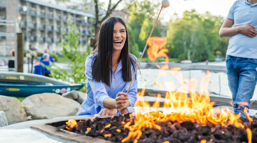 Our firepit is a perfect gathering spot