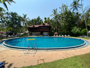 Akhil Beach Resort in Varkala Town, image may contain: Hotel, Resort, Villa, Pool