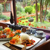 Enjoy authentic Thai food with our beautiful garden