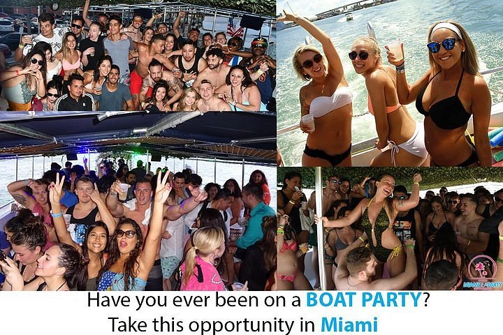 Wild Boat Party Stripping Sex - 2023 3h All Inclusive Miami Boat Party Booze Cruise