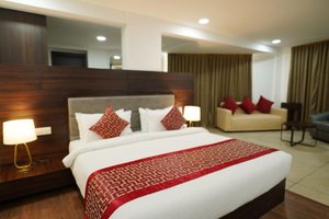 The Terrace by Ladder in Thiruvananthapuram (Trivandrum), image may contain: Resort, Hotel, Interior Design, Table Lamp