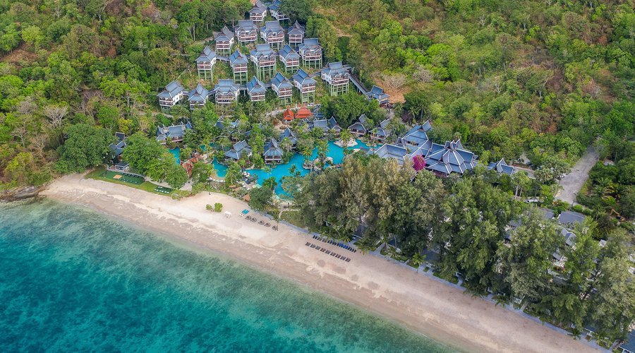 Aerial Drone photo of the resort in 2019