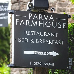 Parva Farmhouse in Tintern, image may contain: Sign, Symbol, Plaque