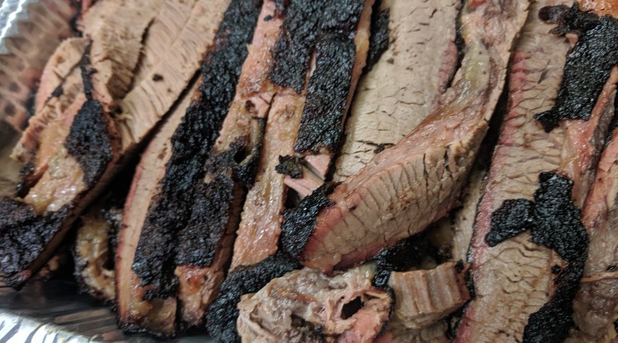 Delicious sliced brisket!