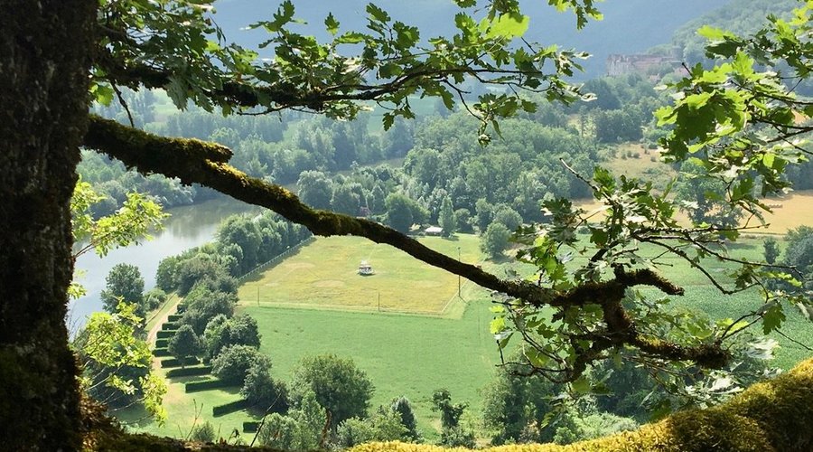 Notre camping dans son écrin de verdure . . .