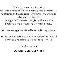 Comunicazione chiusura temporanea