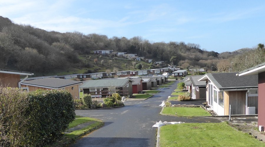 View of chalet park  - we stayed in the one on the right