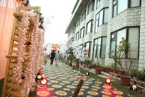 Hotel Natraj in Rishikesh, image may contain: Street, City, Urban, Aisle
