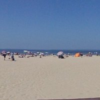 Panorama of South Beach South Haven Michigan on Lake Michigan