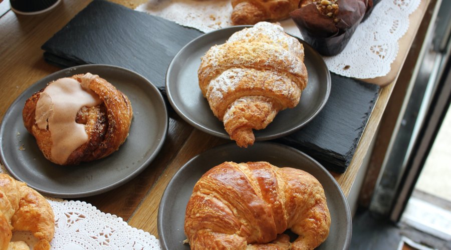 Almond croissants, pain au chocolate, fruit danishes & cinnamon buns available fresh everyday