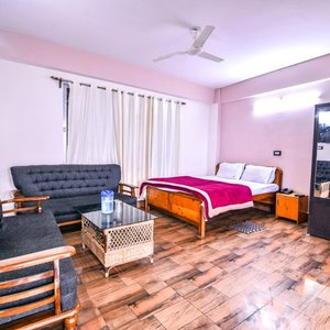 Room with balcony one can enjoy Kanchenjunga  