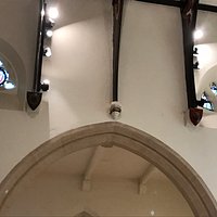 Exterior views, the churchyard, the interior and the pew