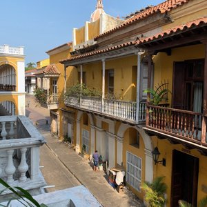 Vista desde el balcon del hostal