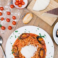 Spaguetti con Salsa marinera