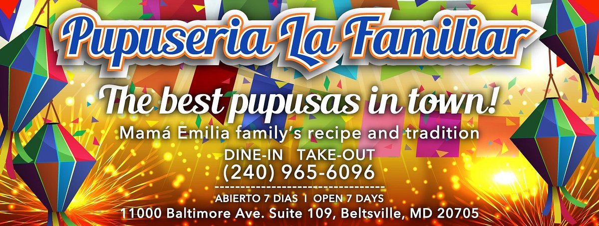 PUPUSERIA LA FAMILIAR, Beltsville - Menu, Prices & Restaurant Reviews