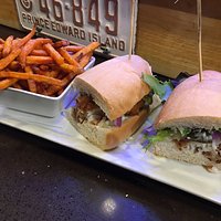 Big Cod Crunch Sandwich with Sweet Fries
