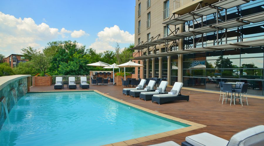 Relax poolside after a long day!