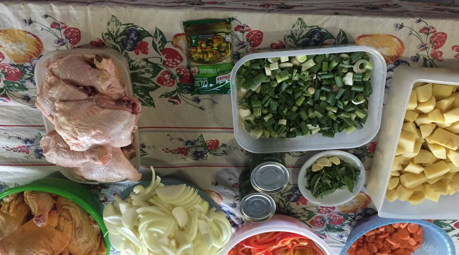 dos o tres veces por semana te cocina Shanti