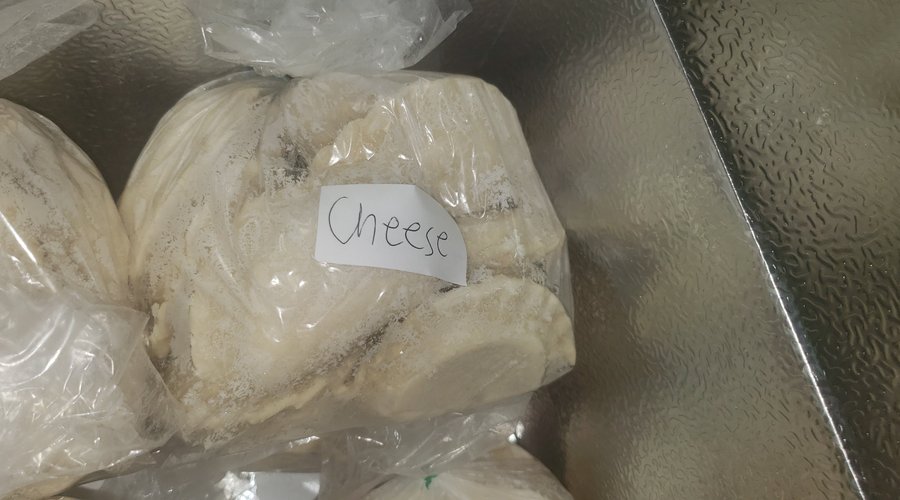 We are offering 3 types of FROZEN Pierogies (Cheddar Cheese, Potato & Dill and Sauerkraut, Bacon & Potato). 
1 x Dozen - $10.