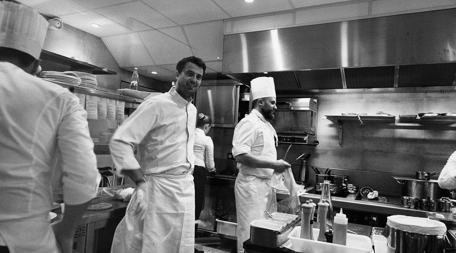 Le Chef Julien Boscus et sa brigade