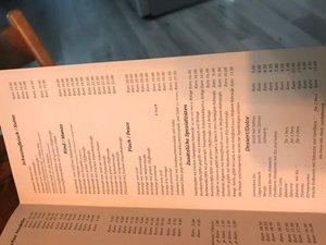 Speisekarte