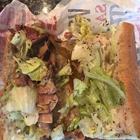 Hot Italian Sandwich (there was hardly any meat on the sandwich and they chopped the meat for the first time ever). Also missing the sweet Italian peppers that we ordered.