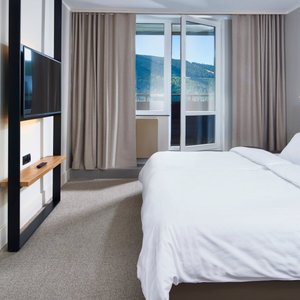 Orea Resort Horal in Spindleruv Mlyn, image may contain: Interior Design, Monitor, Screen, Door