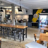 Seating and order counter