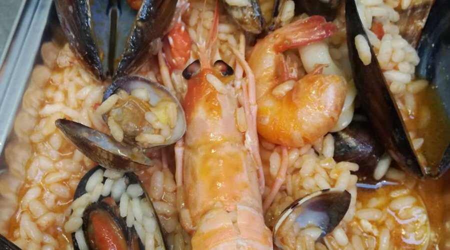 Risotto alla pescatora da asporto