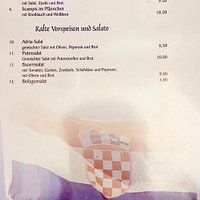 Speisekarte