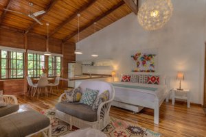 Hotel Guiones in Playa Guiones, image may contain: Wood, Interior Design, Resort, Penthouse