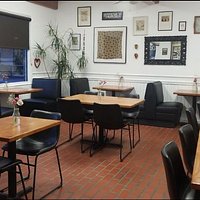 Dining area in bakery