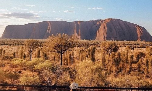 ウルルへ旅行中、5日毎日違うところで日の入りを見るのはいかかでしょう？この地をいろんな角度から見られる、最高の旅になること間違いなし。国立公園内には展望スポットが5つあり、そこでは太陽の光によって岩肌の色が変わる幻想的な景色をよく見ることができます。ぜひ5つとも行ってみてください！

Photo by kristynguyen_