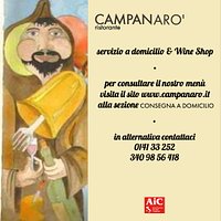 Dal 17 Aprile 2020
Tutte le informazioni sul nostro sito www.campanaro.it