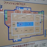 衣料品フロアの案内図