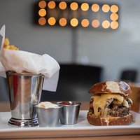 FT Burger with seasoned fries