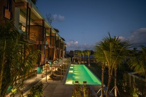 Shore Amora Canggu in Pererenan, image may contain: Resort, Hotel, Building, Villa