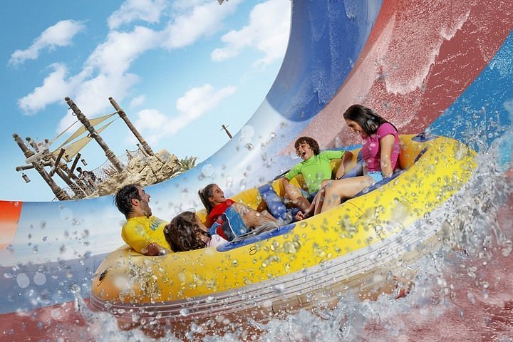 Yas Waterworld Abu Dhabi Premium Pass with Transfer from Dubai