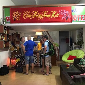 Reception at Vung Tau Motel. Kim Thuy Motel