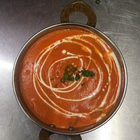 Delicious curry butter chicken