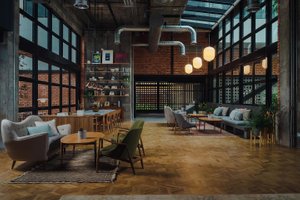 KLoe Hotel in Kuala Lumpur, image may contain: Flooring, Floor, Couch, Dining Room