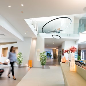 Saracen Sands Hotel & Congress Centre in Sicily, image may contain: Resort, Hotel, Building, Villa