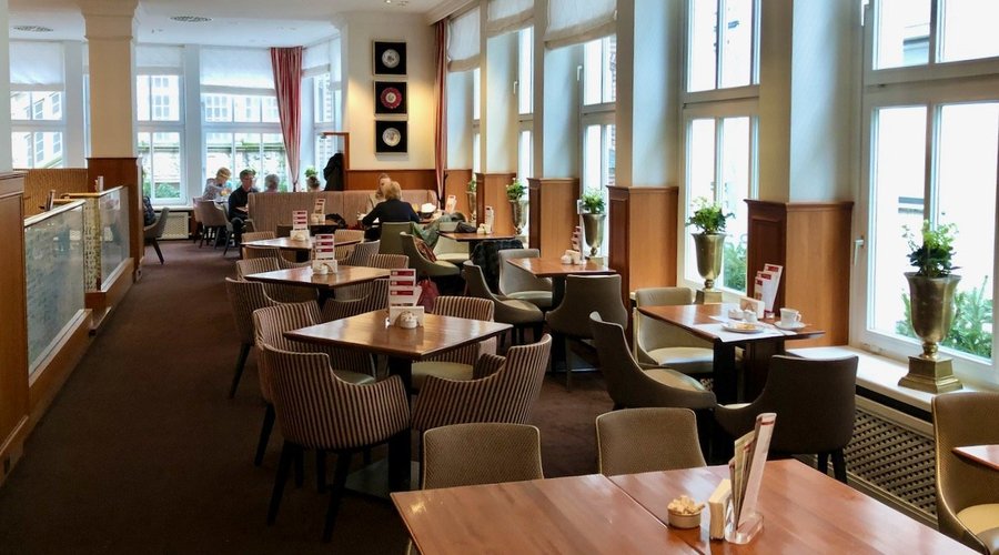 Niederegger café upstairs in the main building
