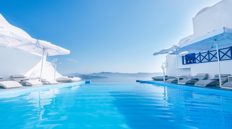 Main Infinity Pool - Astarte Suites Hotel in Santorini