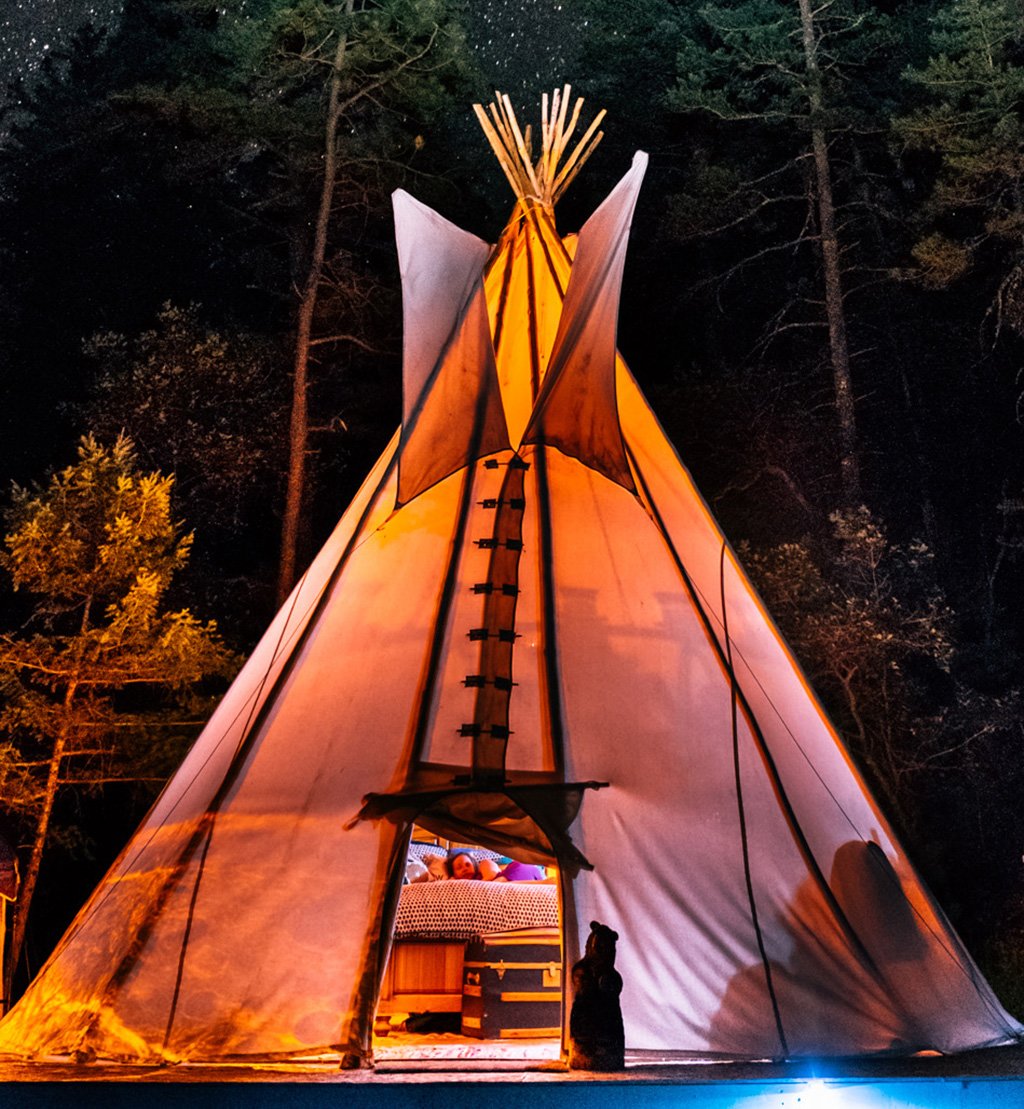 Teepee camping clearance