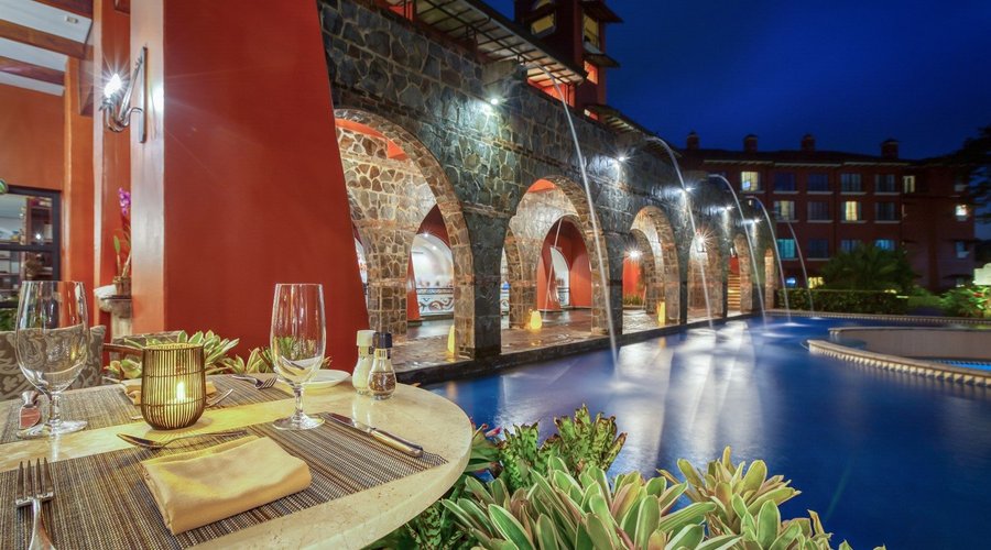 Hacienda Kitchen Terrace view