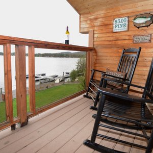 Upper Balcony at Lake House