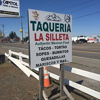 Food cart sign by the road