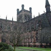 Nice gardens,beautiful cathedral .