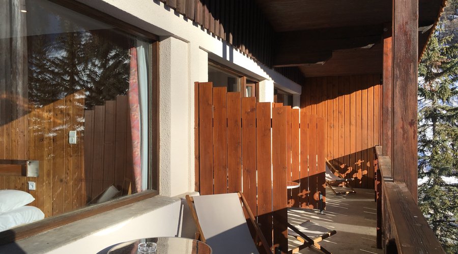 Toutes les chambres disposent d'un balcon plein sud.